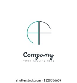 Initial Letter Circle Design Logo