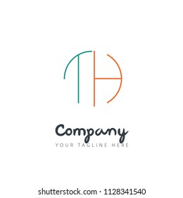 Initial Letter Circle Design Logo