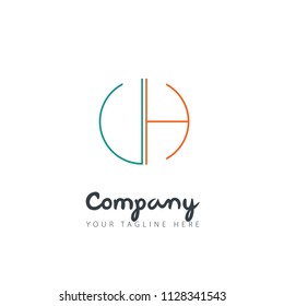 Initial Letter Circle Design Logo