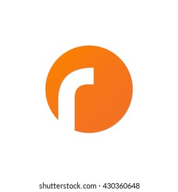 Initial Letter Circle Logo R