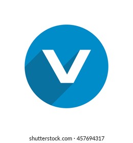 initial letter circles blue with shadow