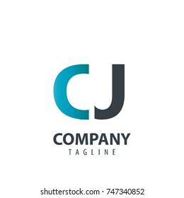 Initial Letter CJ Design Logo
