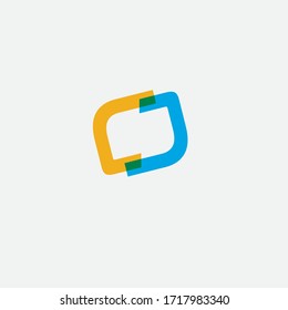 Diseño De Logotipo Cj Carta Inicial Con Concepto Simple Y Plano. 