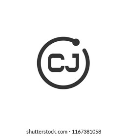 Initial Letter CJ Logo Template Design