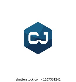 Initial Letter CJ Logo Template Design