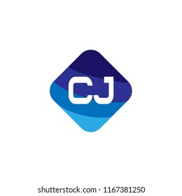 Initial Letter CJ Logo Template Design