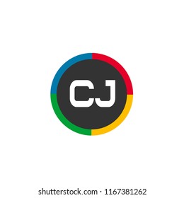 Initial Letter CJ Logo Template Design
