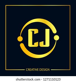 Initial Letter CJ Logo Template Design