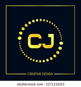 Initial Letter CJ Logo Template Design