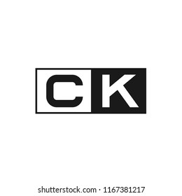Initial Letter CK Logo Template Design