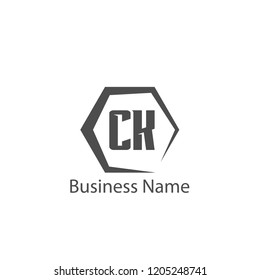 Initial Letter CK Logo Template Design