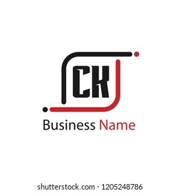 Initial Letter CK Logo Template Design