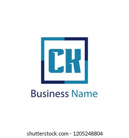 Initial Letter CK Logo Template Design