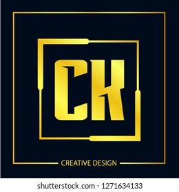 Initial Letter CK Logo Template Design