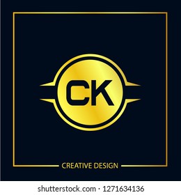 Initial Letter CK Logo Template Design