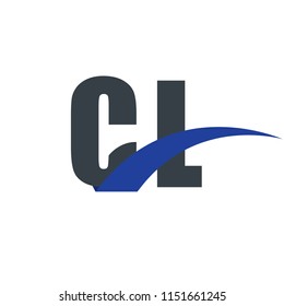 Initial Letter CL Overlapping Design Logo