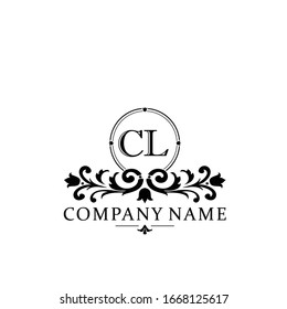 Initial letter CL simple and elegant monogram design template logo