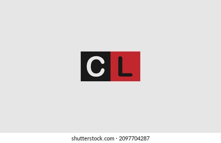 Initial letter CL uppercase modern logo design template elements. Vector