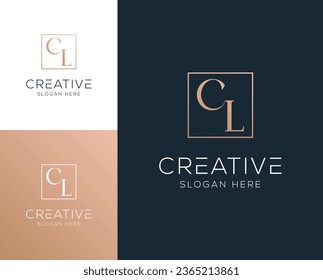 Initial letter CL,LC logo design vector illustration