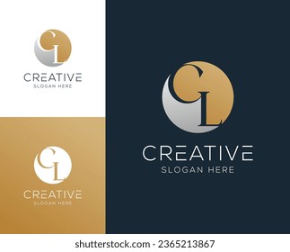 Initial letter CL,LC logo design vector illustration