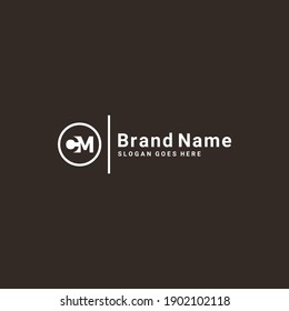 
Initial Letter CM Logo - Minimal Logo Design
