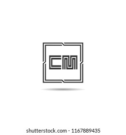 Initial Letter CM Logo Template Design