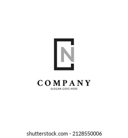 Initial Letter CN Icon Vector Logo Template Illustration Design