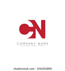 Initial Letter CN Logo - Minimal Vector Logo
