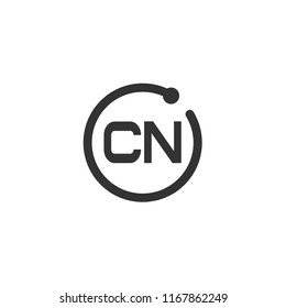 Initial Letter CN Logo Template Design