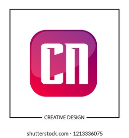 Initial Letter CN Logo Template Design