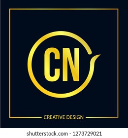 Initial Letter CN Logo Template Design