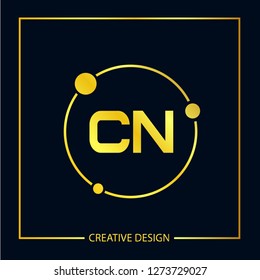Initial Letter CN Logo Template Design