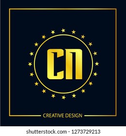 Initial Letter CN Logo Template Design