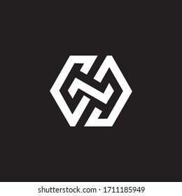 Designvorlage für den Anfangsbuchstaben cn oder nc für das Logo