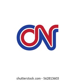 Initial Letter CN ON Linked Design Logo
