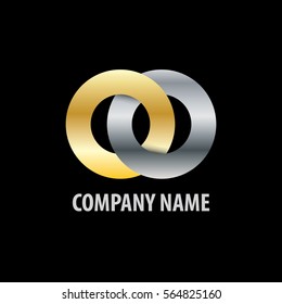 Initial Letter CO Linked Design. Abstract Connect Design Logo.