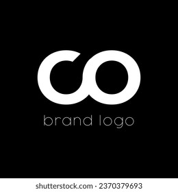 initial letter CO logo design, Abstract Initial Letter C and O Linked Logo. Letter CO alphabet logo design vector,Letter C O logo CO icon symbol element. 