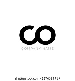 Initial letter CO logo design, Letter CO alphabet logo design vector,Letter C O logo CO icon symbol element,letter O C logo vector template.