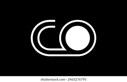 Anfangsbuchstabe CO Logo Design. CO Logo Design. Kreatives und modernes CO-Logo.