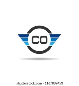 Initial Letter CO Logo Template Design