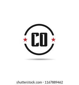 Initial Letter CO Logo Template Design