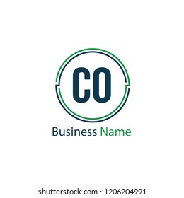 Initial Letter CO Logo Template Design