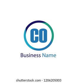 Initial Letter CO Logo Template Design
