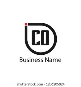 Initial Letter CO Logo Template Design