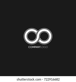 Initial letter co modern logo design idea, simple minimalist letter icon logo vector.