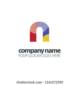 Initial Letter Colorful Design Logo