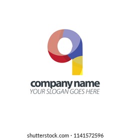 Initial Letter Colorful Design Logo