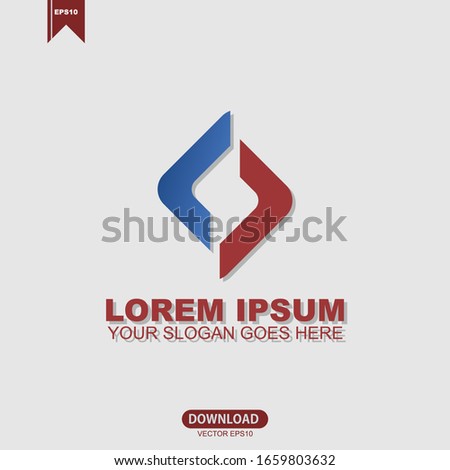 Initial Letter CP Concept Logo Vector Design