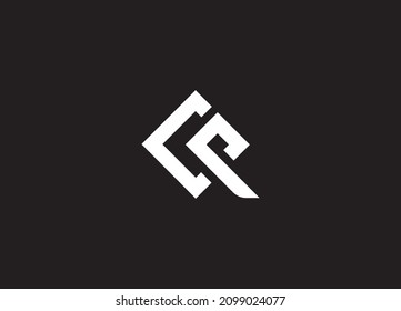 Initial Letter CP Linked Circle Lowercase Logo