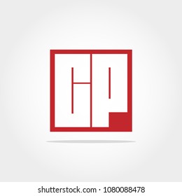 Initial Letter CP Logo Design